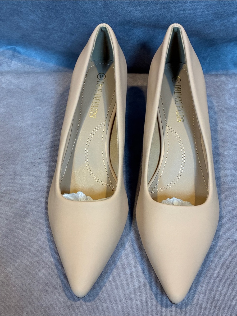 Dream Pairs Women's Pointed Toe Pumps - Beige